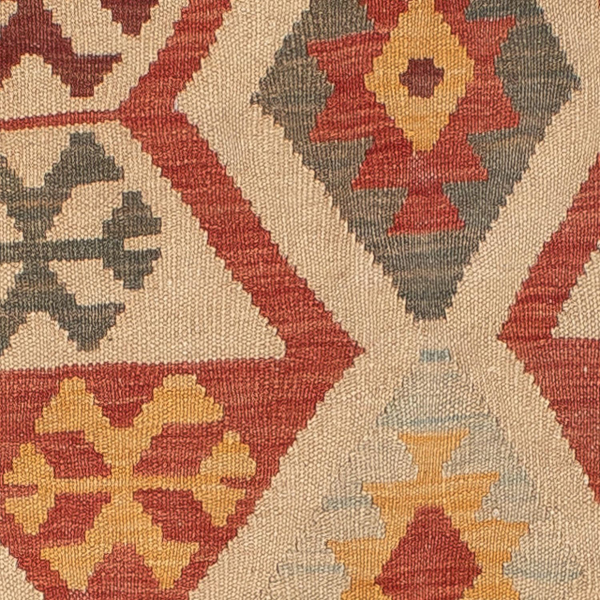 Kelim Carpet - orientalisk matta - 194 x 144 cm - flerfärgad