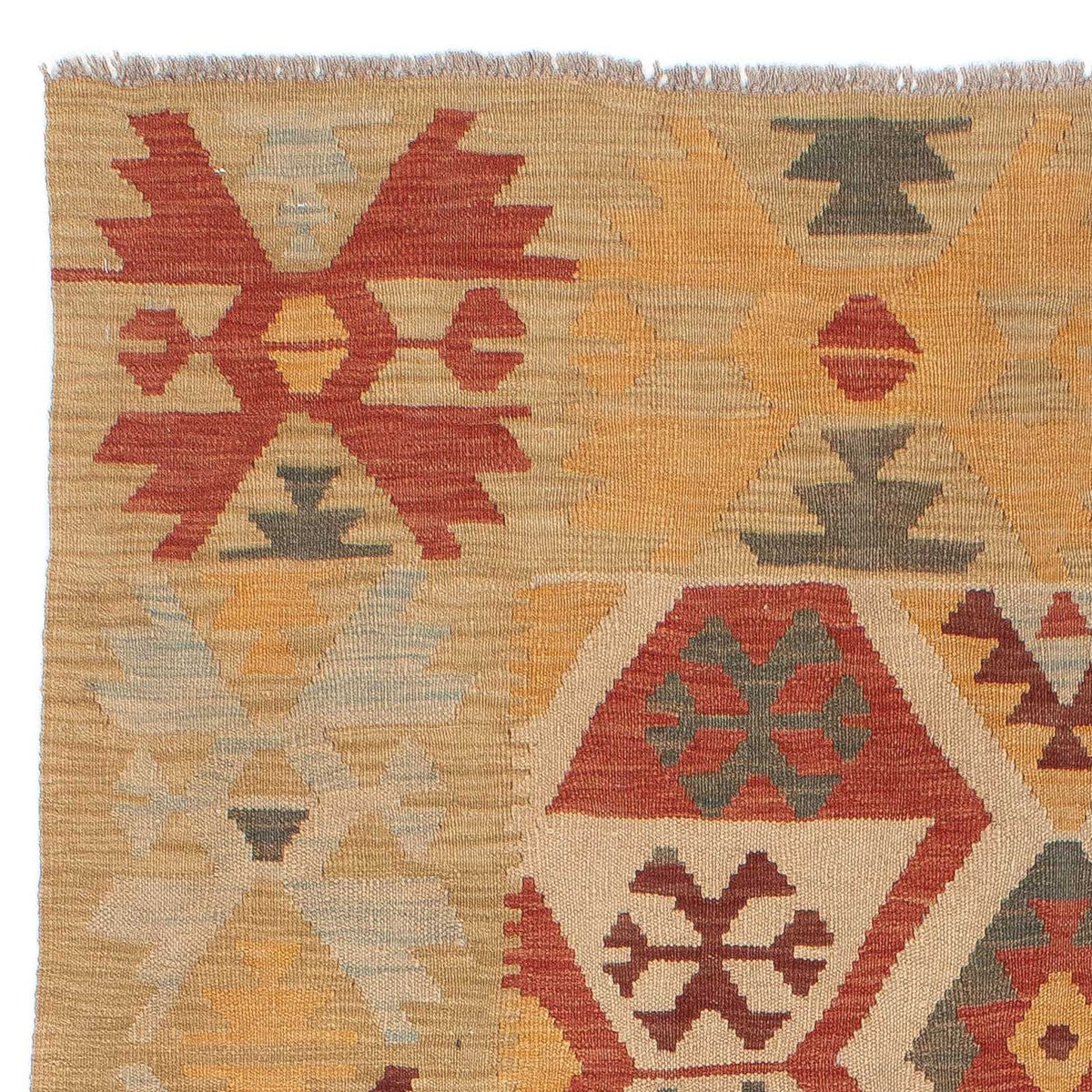 Kelim Carpet - orientalisk matta - 194 x 144 cm - flerfärgad