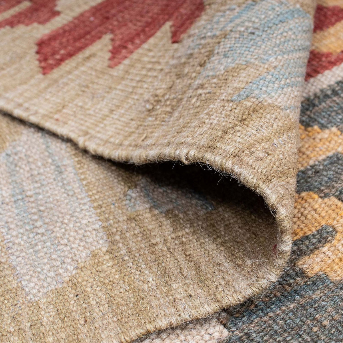 Kelim Carpet - orientalisk matta - 194 x 144 cm - flerfärgad