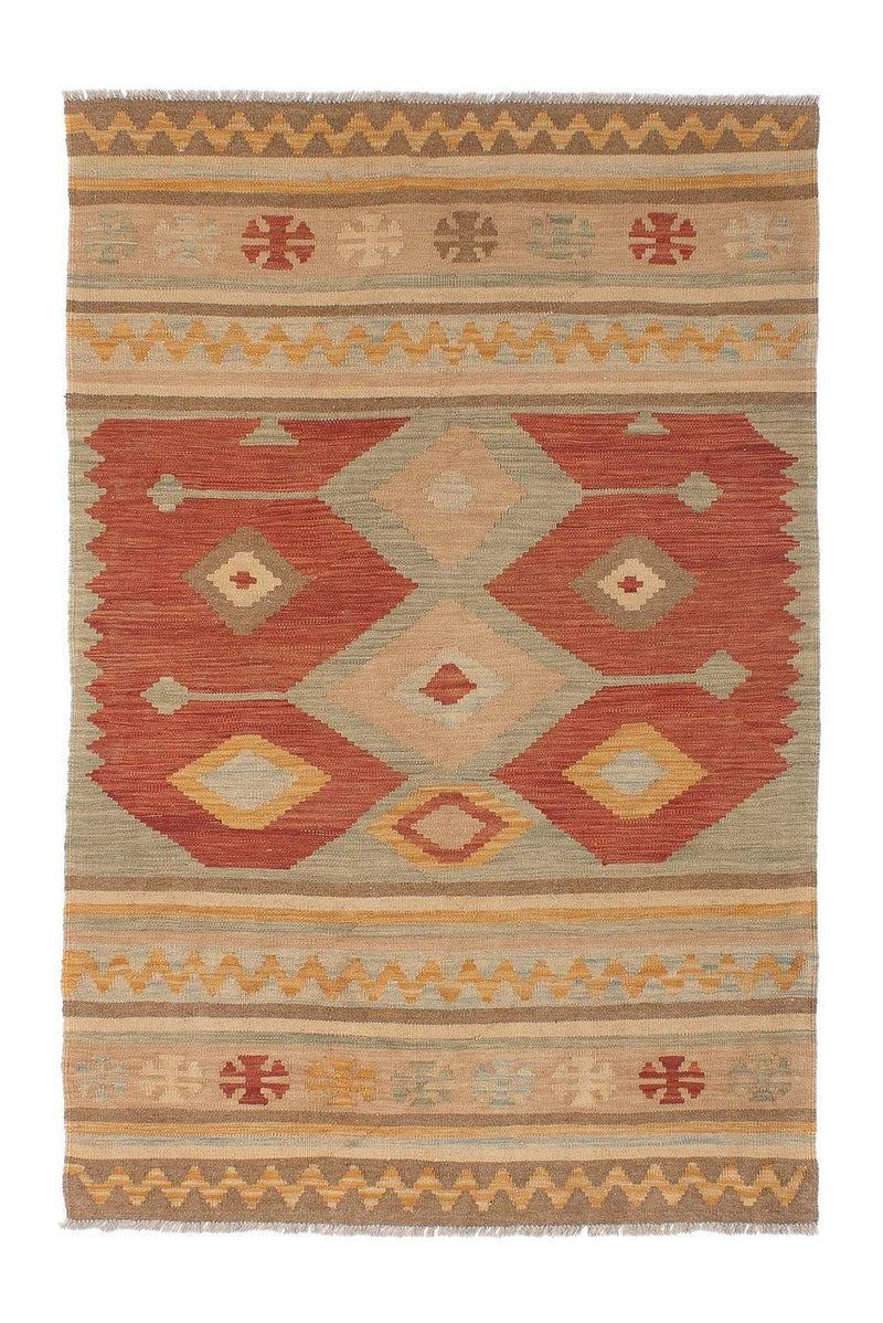 Kelim Carpet - Splash - 192 x 126 cm - flerfärgad