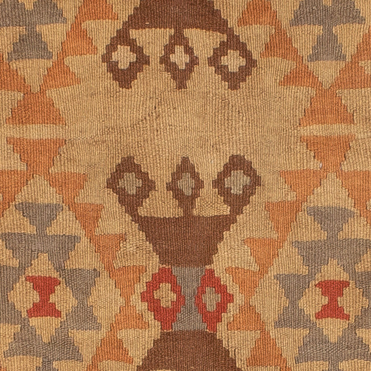 Kelim Carpet - orientalisk matta - 201 x 144 cm - flerfärgad