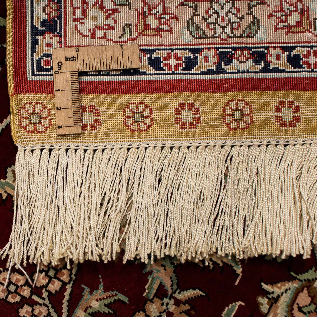 Silk Carpet - Ghom Silk - Premium - 216 x 132 cm - mörkblå