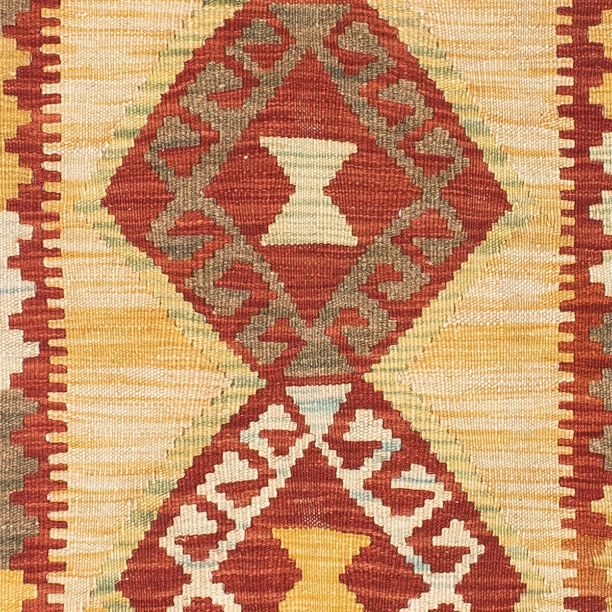 Runner Kelim Carpet - orientalisk matta - 196 x 78 cm - beige