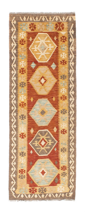 Runner Kelim Carpet - orientalisk matta - 203 x 70 cm - beige