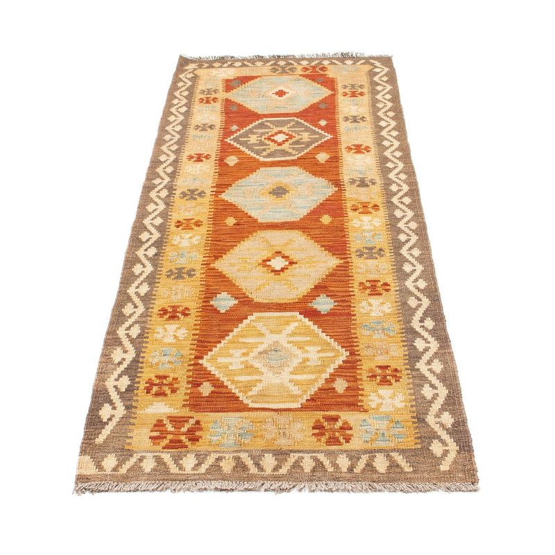 Runner Kelim Carpet - orientalisk matta - 203 x 70 cm - beige