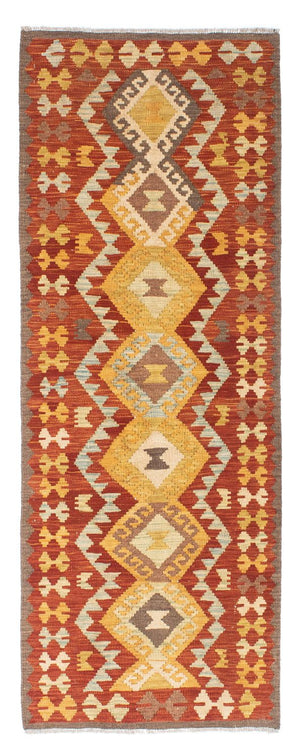 Runner Kelim Carpet - orientalisk matta - 205 x 78 cm - rost