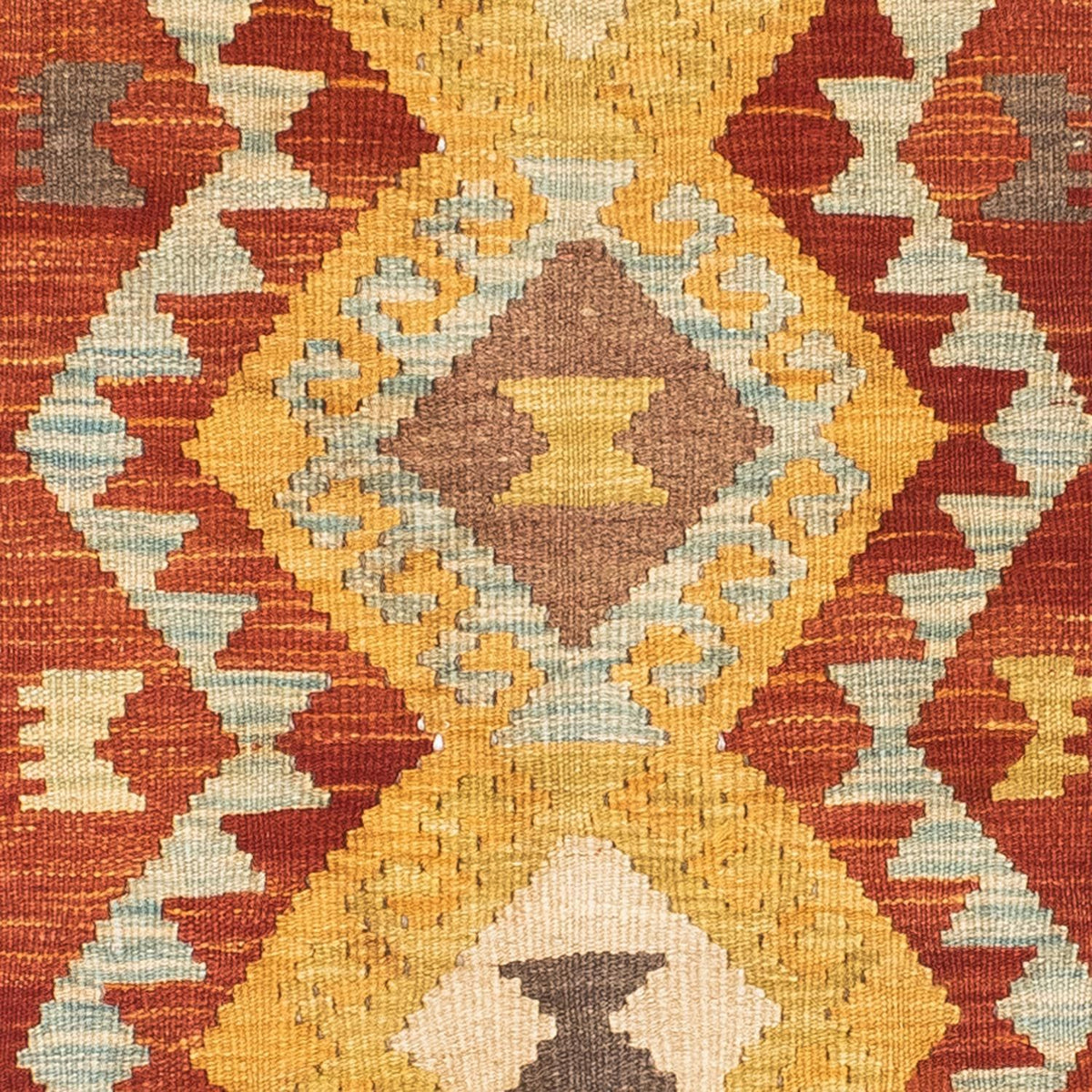 Runner Kelim Carpet - orientalisk matta - 205 x 78 cm - rost