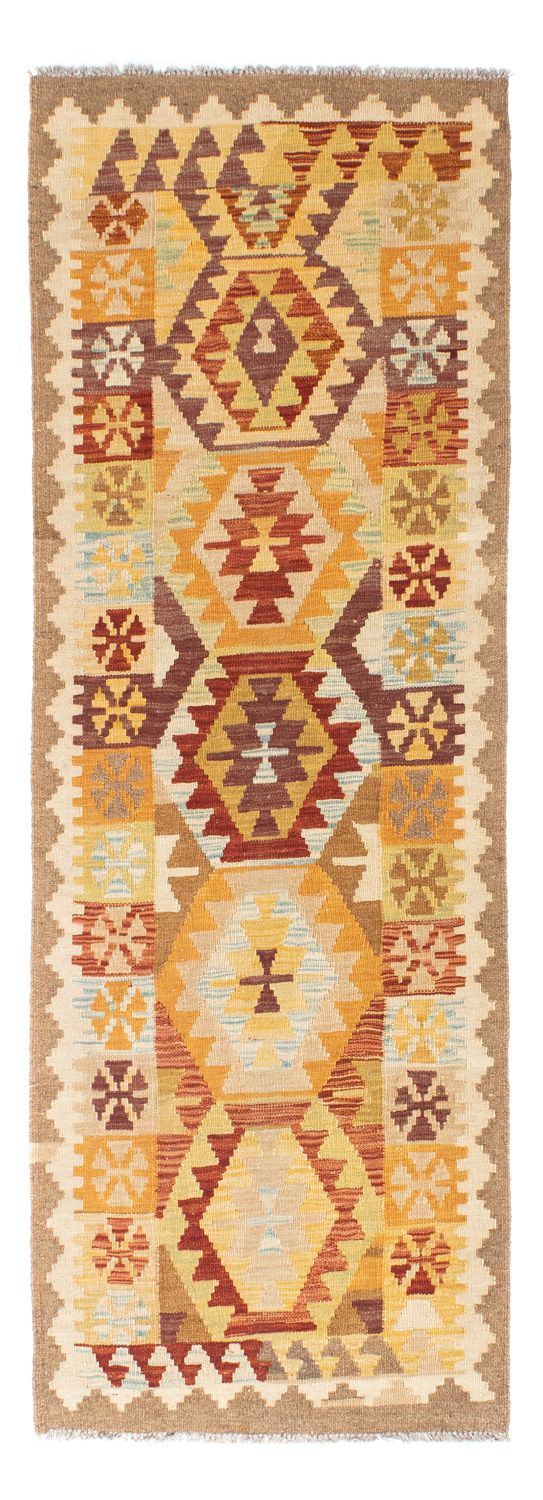 Runner Kelim Carpet - orientalisk matta - 202 x 75 cm - beige