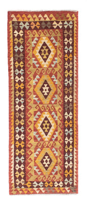 Runner Kelim Carpet - orientalisk matta - 204 x 77 cm - röd