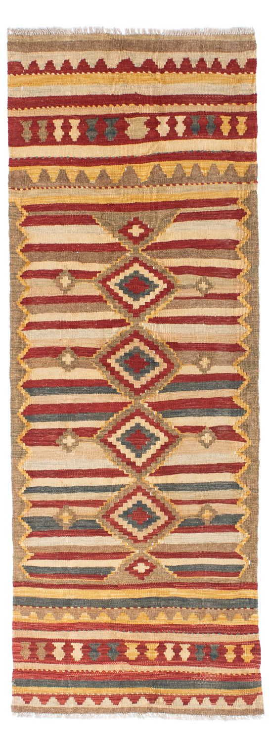 Runner Kelim Carpet - orientalisk matta - 204 x 73 cm - flerfärgad