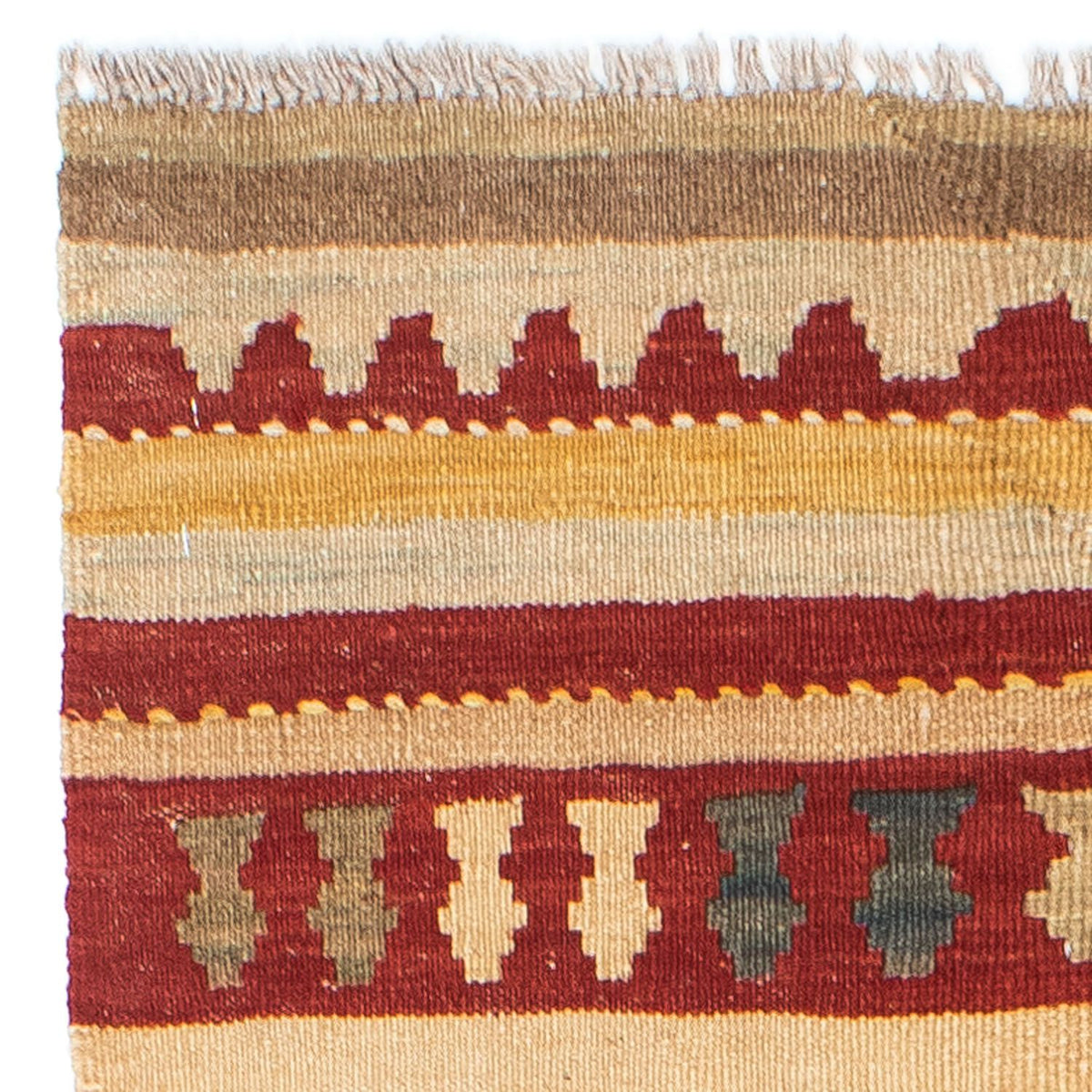 Runner Kelim Carpet - orientalisk matta - 204 x 73 cm - flerfärgad