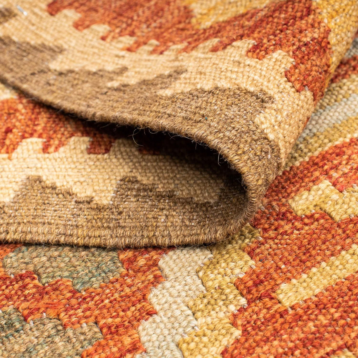 Runner Kelim Carpet - orientalisk matta - 195 x 75 cm - beige