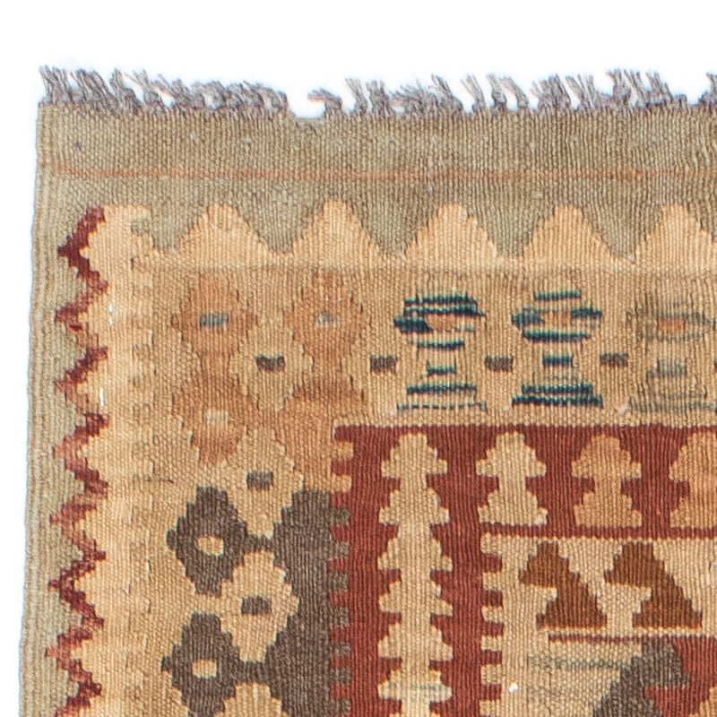 Runner Kelim Carpet - orientalisk matta - 201 x 84 cm - beige