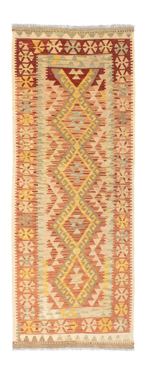 Runner Kelim Carpet - orientalisk matta - 197 x 72 cm - beige