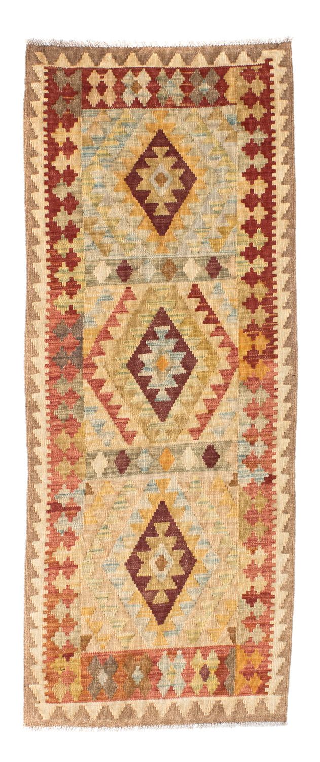 Runner Kelim Carpet - orientalisk matta - 198 x 75 cm - beige