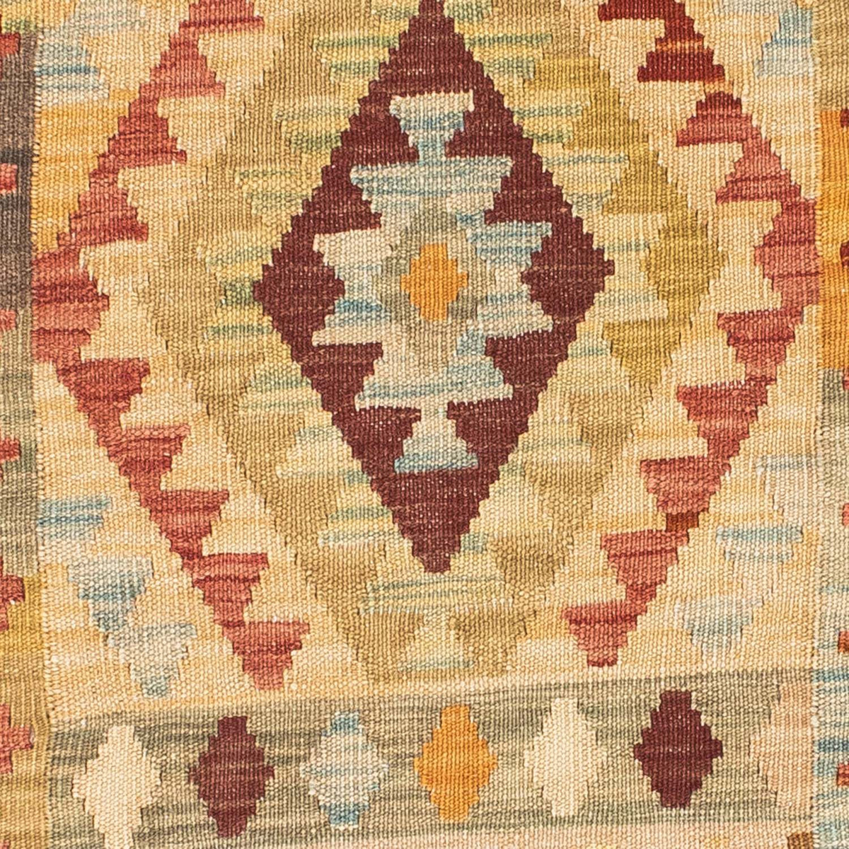 Runner Kelim Carpet - orientalisk matta - 198 x 75 cm - beige