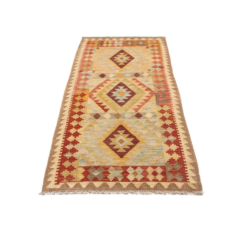 Runner Kelim Carpet - orientalisk matta - 198 x 75 cm - beige