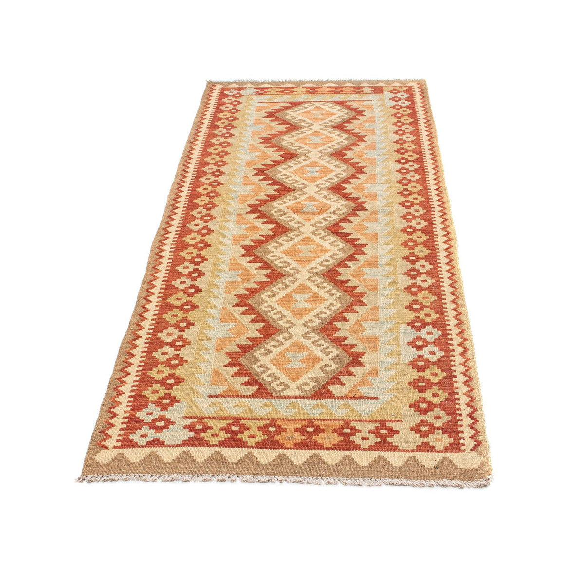 Runner Kelim Carpet - orientalisk matta - 200 x 75 cm - beige