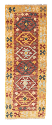 Runner Kelim Carpet - orientalisk matta - 202 x 72 cm - flerfärgad