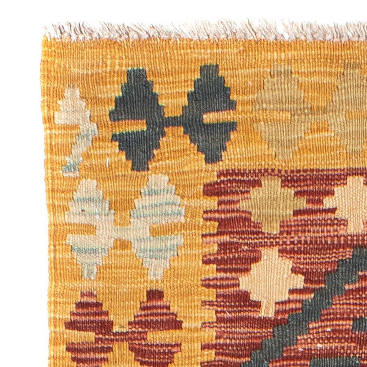 Runner Kelim Carpet - orientalisk matta - 202 x 72 cm - flerfärgad