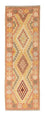 Runner Kelim Carpet - orientalisk matta - 208 x 66 cm - ljusröd