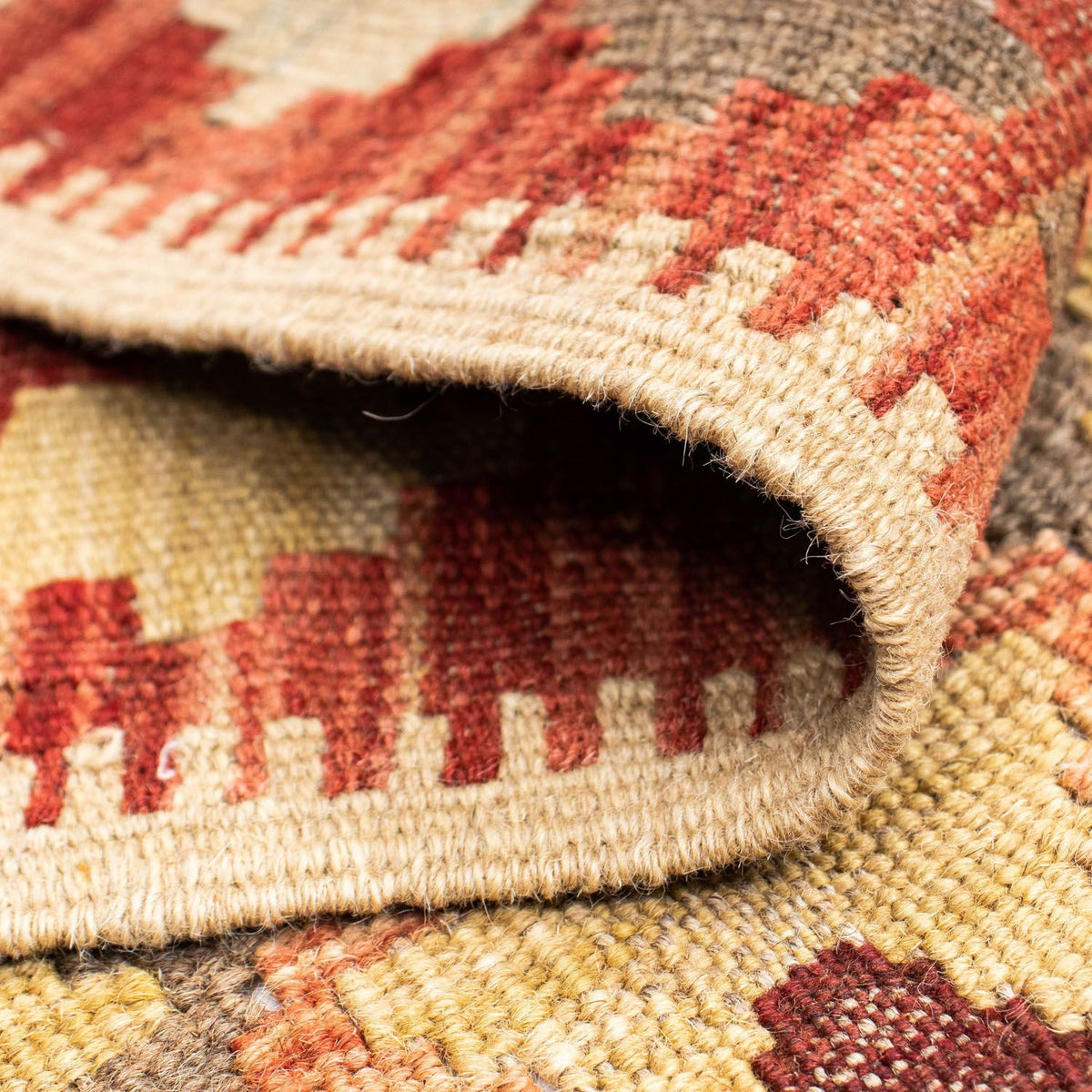 Runner Kelim Carpet - orientalisk matta - 190 x 73 cm - flerfärgad