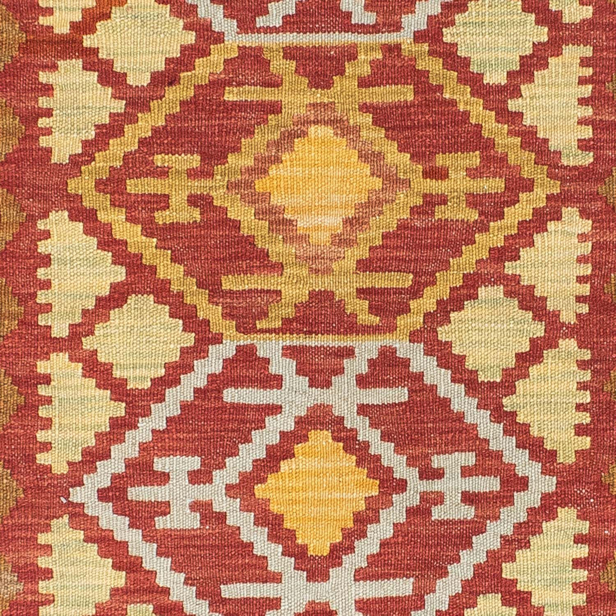 Runner Kelim Carpet - orientalisk matta - 203 x 67 cm - röd