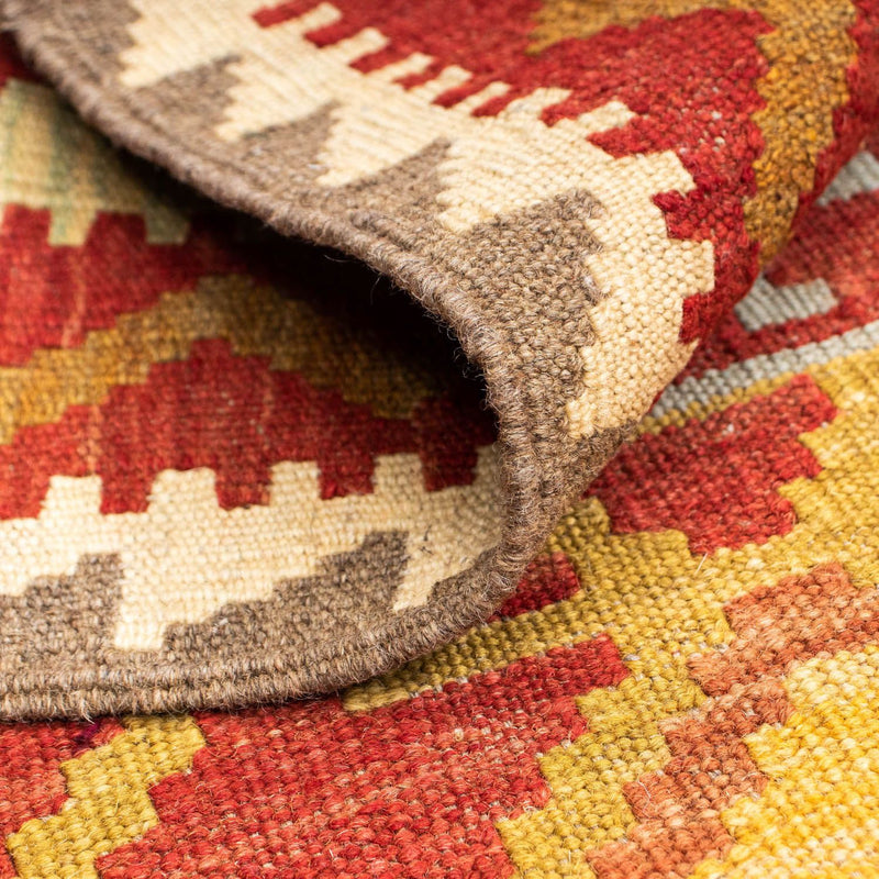 Runner Kelim Carpet - orientalisk matta - 203 x 67 cm - röd