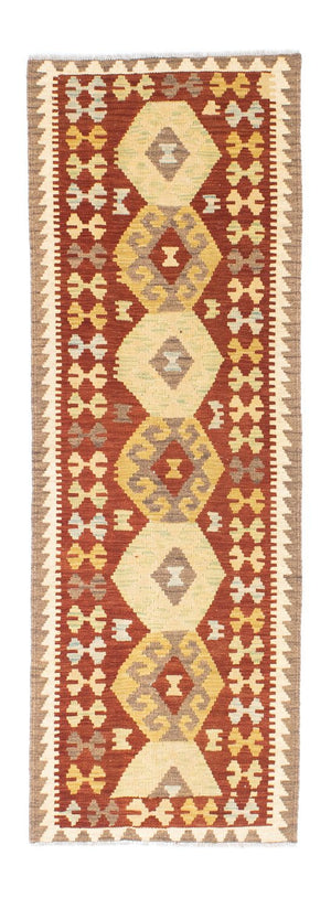 Runner Kelim Carpet - orientalisk matta - 195 x 67 cm - rost