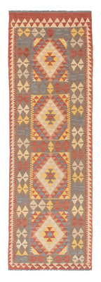 Runner Kelim Carpet - Splash - 200 x 65 cm - röd