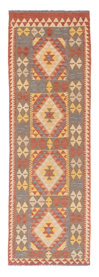 Runner Kelim Carpet - Splash - 200 x 65 cm - röd