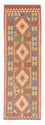 Runner Kelim Carpet - Splash - 200 x 65 cm - röd