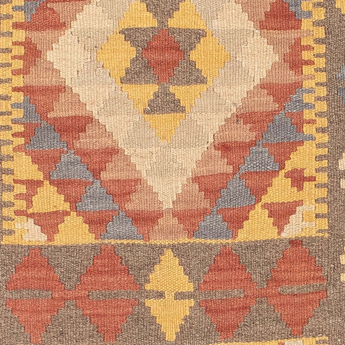 Runner Kelim Carpet - Splash - 200 x 65 cm - röd