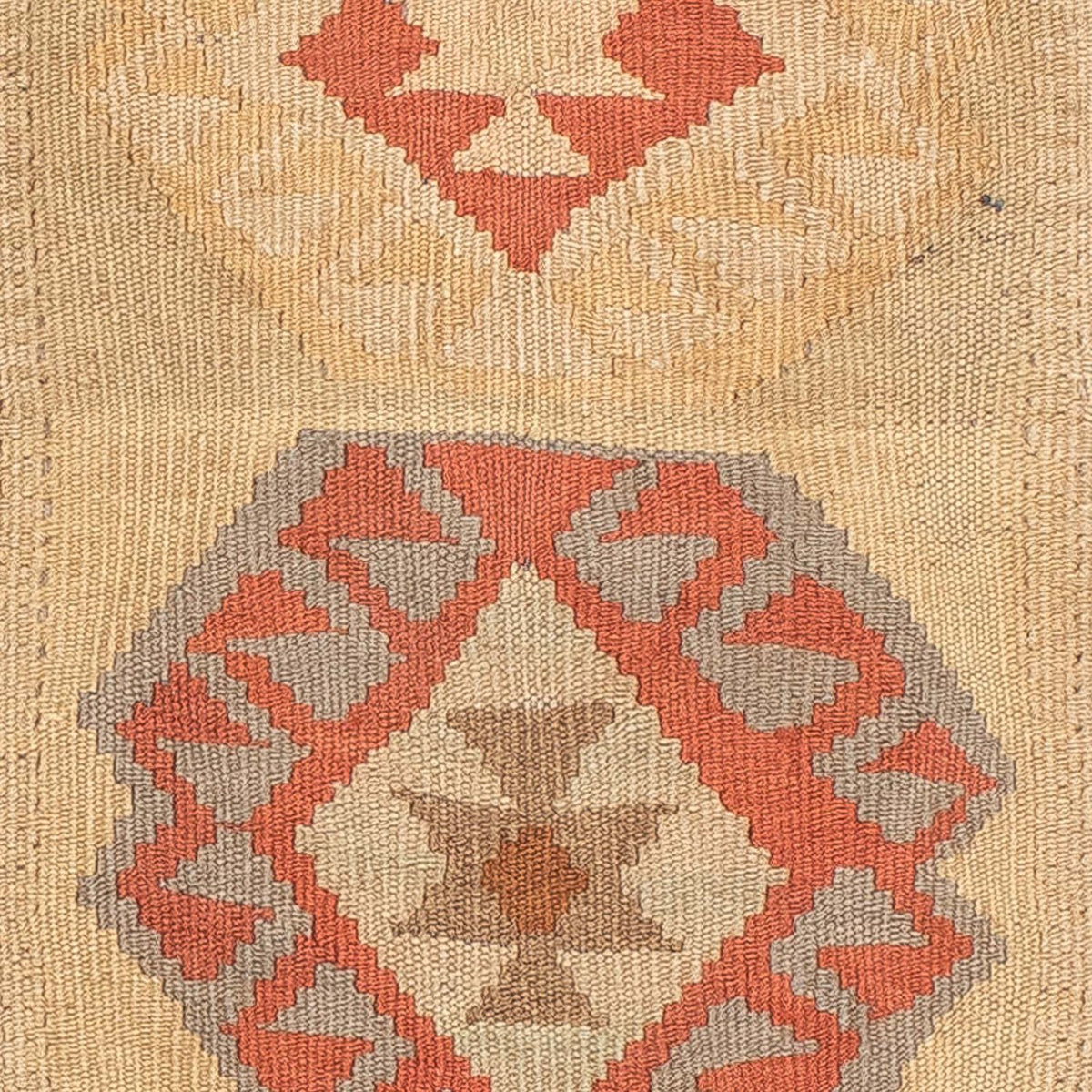 Runner Kelim Carpet - Splash - 199 x 67 cm - beige