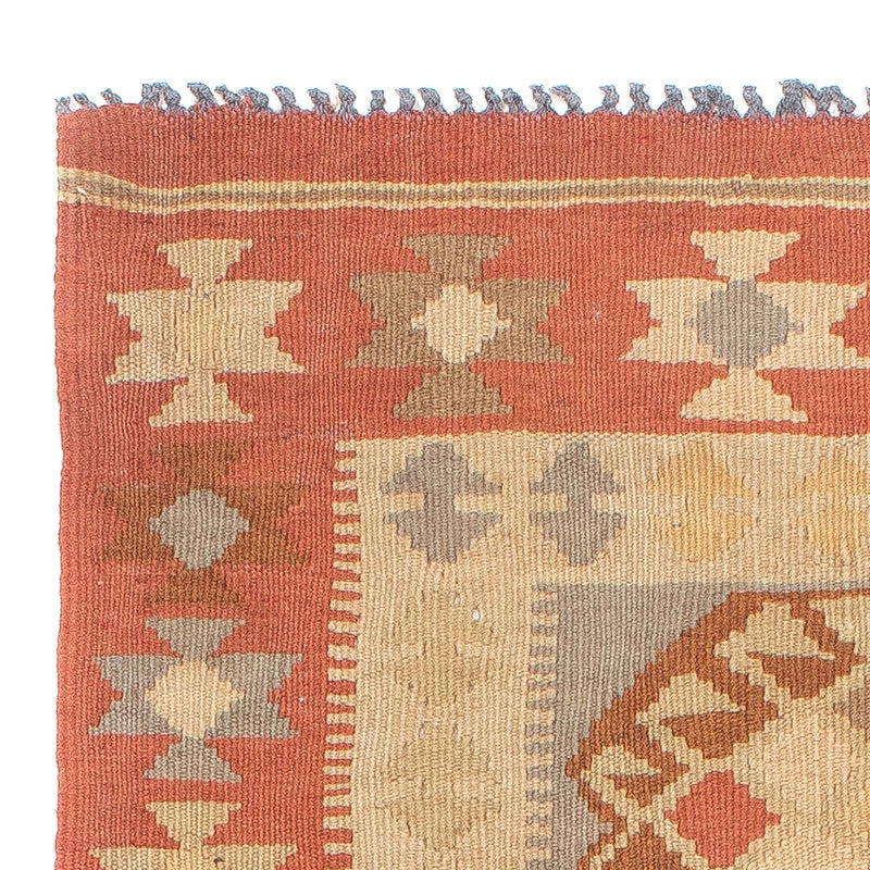 Runner Kelim Carpet - Splash - 199 x 67 cm - beige