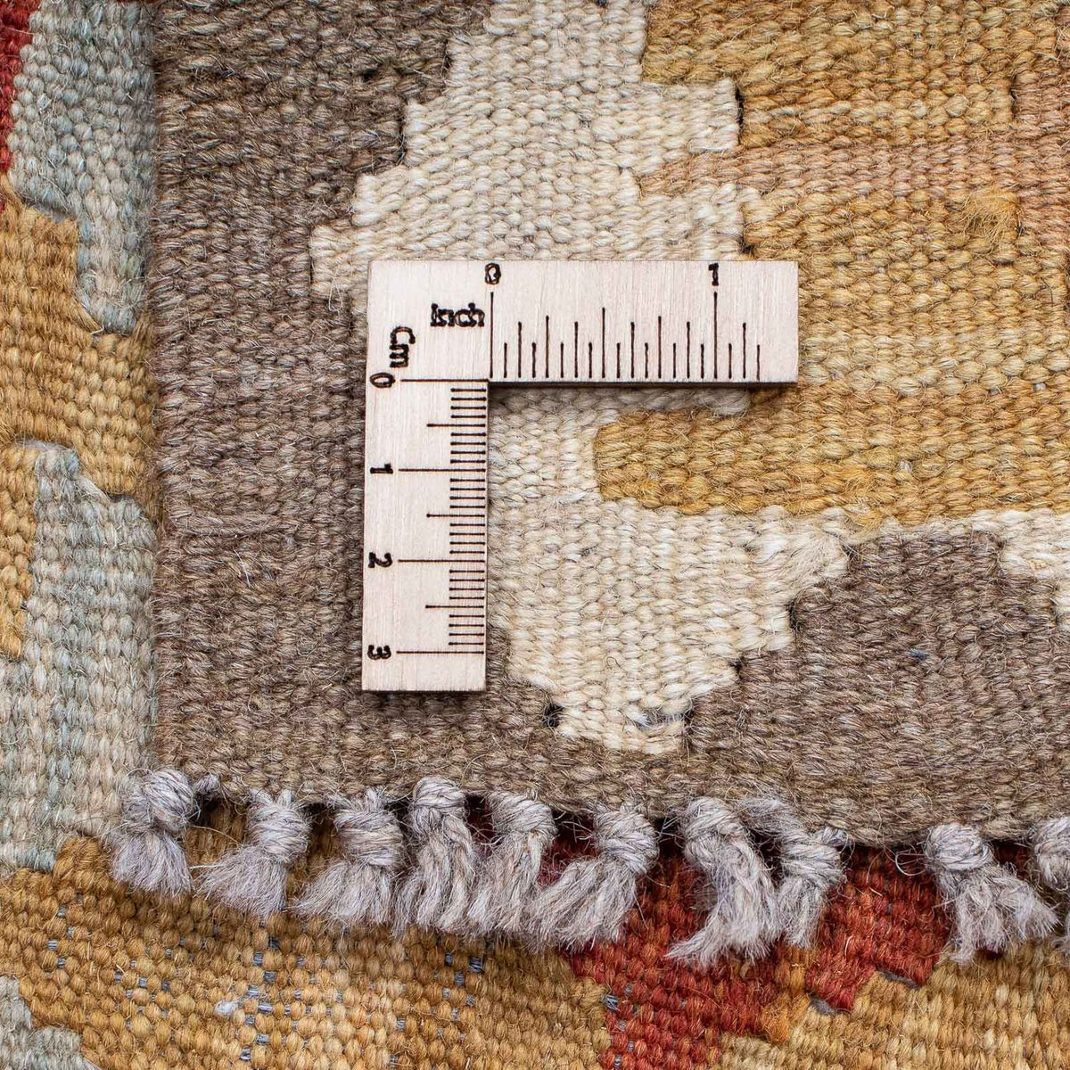 Runner Kelim Carpet - orientalisk matta - 196 x 63 cm - flerfärgad