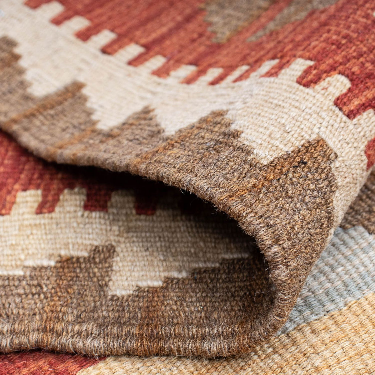 Runner Kelim Carpet - Splash - 198 x 62 cm - flerfärgad