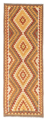 Runner Kelim Carpet - orientalisk matta - 192 x 69 cm - ljusbrun