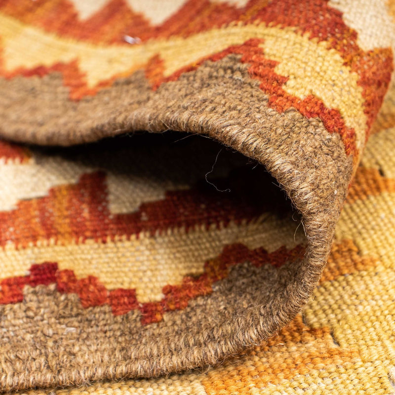 Runner Kelim Carpet - orientalisk matta - 192 x 69 cm - ljusbrun