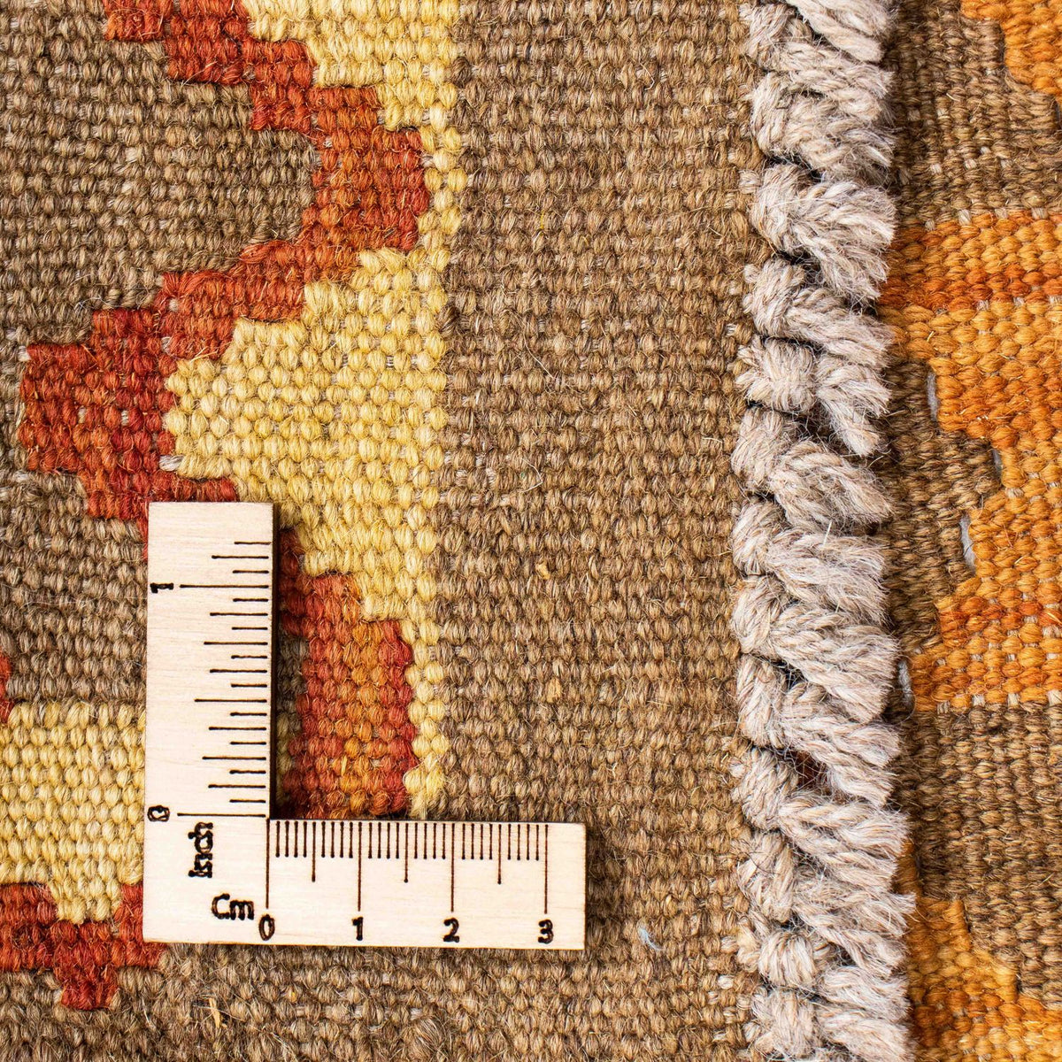 Runner Kelim Carpet - orientalisk matta - 192 x 69 cm - ljusbrun