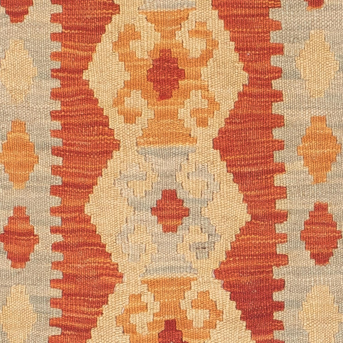 Runner Kelim Carpet - Splash - 197 x 63 cm - röd