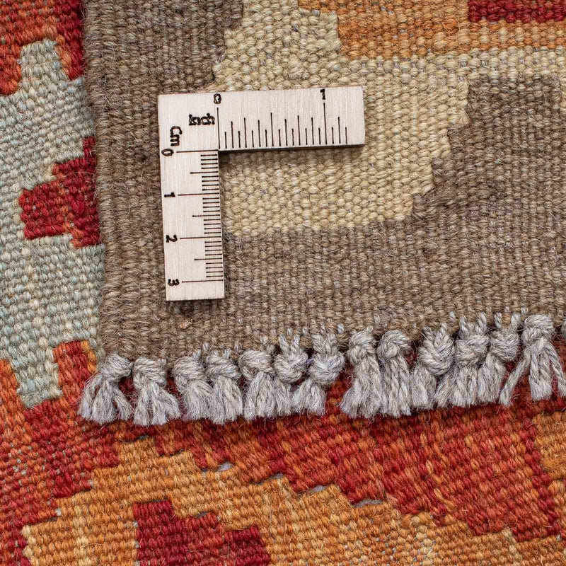 Runner Kelim Carpet - Splash - 197 x 63 cm - röd