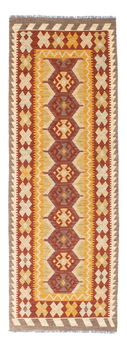 Runner Kelim Carpet - orientalisk matta - 195 x 65 cm - rost