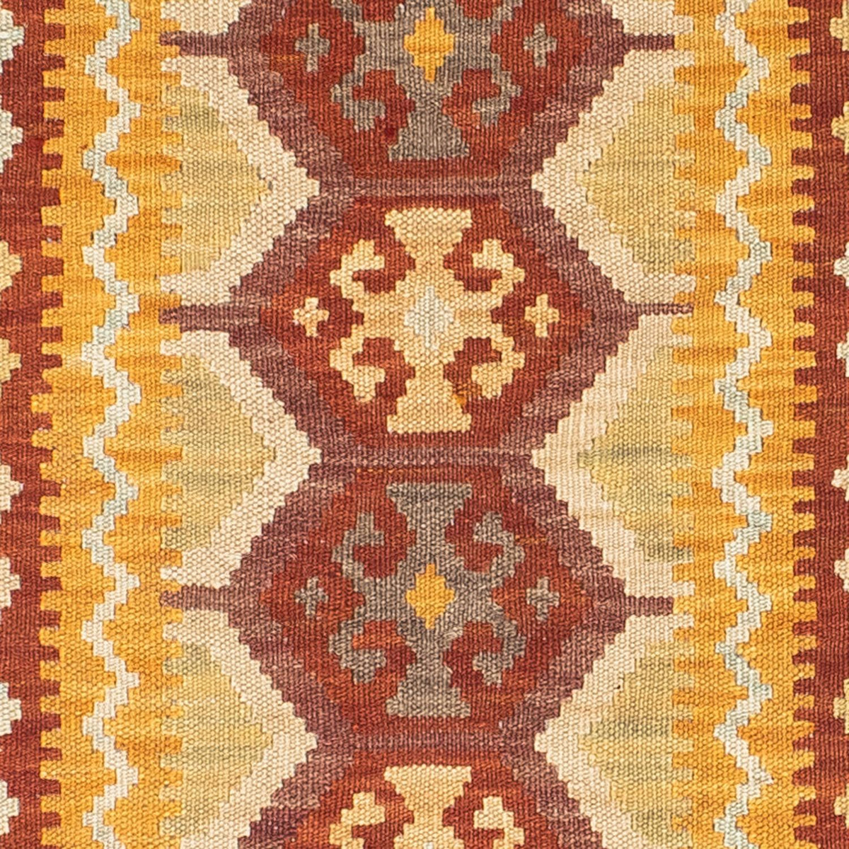Runner Kelim Carpet - orientalisk matta - 195 x 65 cm - rost