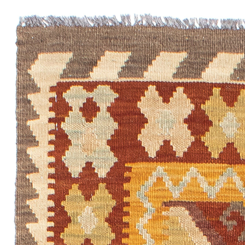 Runner Kelim Carpet - orientalisk matta - 195 x 65 cm - rost