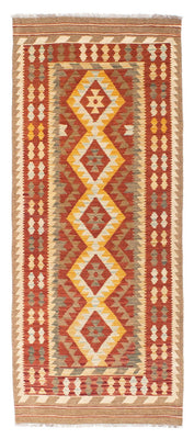 Runner Kelim Carpet - orientalisk matta - 192 x 76 cm - rost
