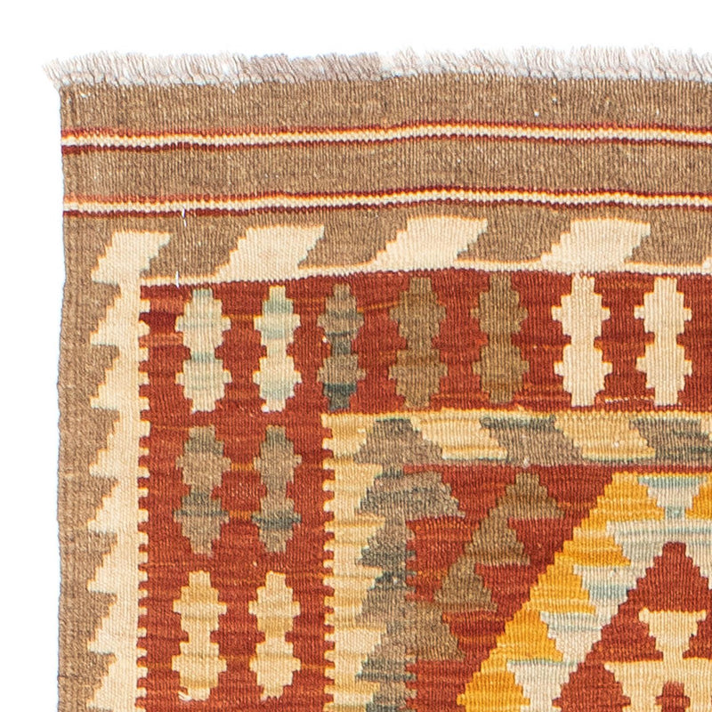 Runner Kelim Carpet - orientalisk matta - 192 x 76 cm - rost