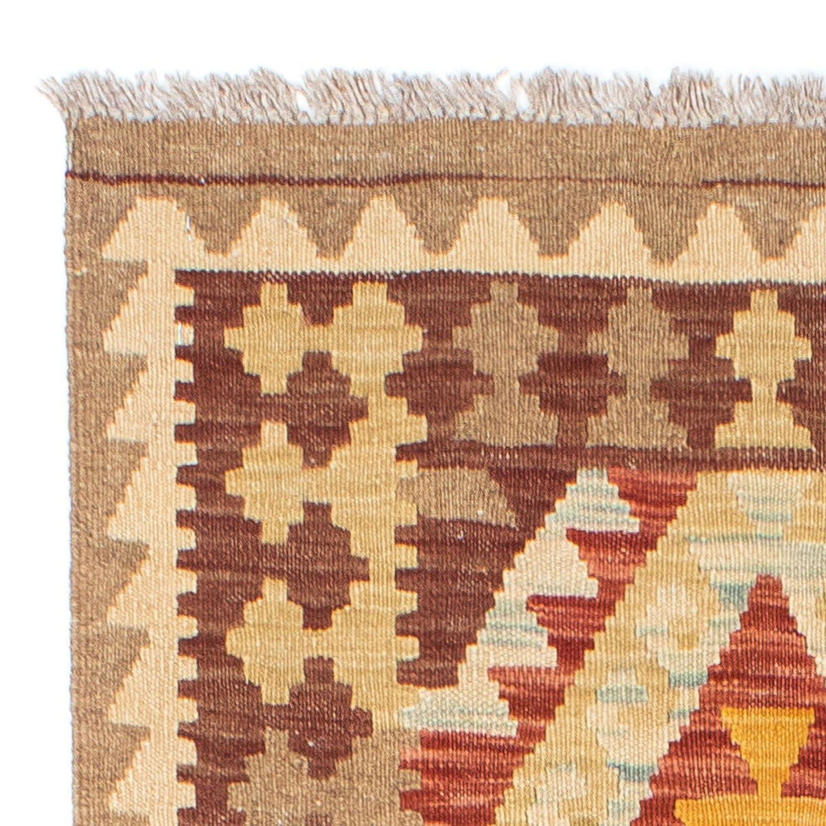 Runner Kelim Carpet - orientalisk matta - 200 x 70 cm - beige