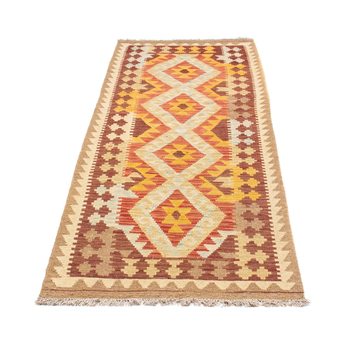 Runner Kelim Carpet - orientalisk matta - 200 x 70 cm - beige