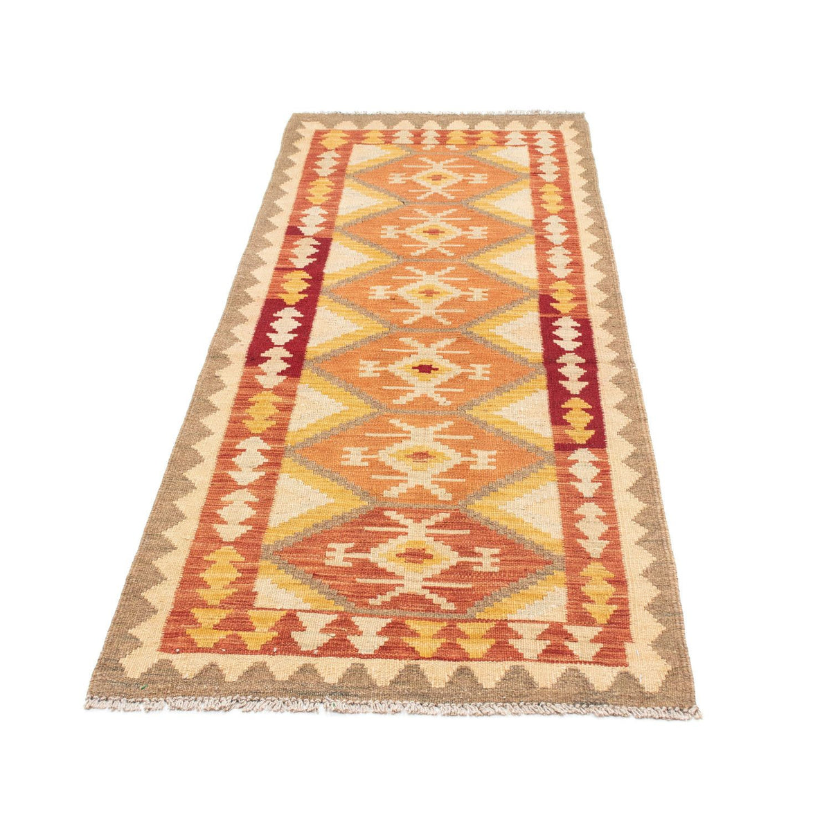 Runner Kelim Carpet - orientalisk matta - 190 x 71 cm - beige
